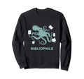 School Librarian Octopus Reading Book Sweatshirt - Unique Graphic Unisex - T-Shirt, Sweatshirt, Hoodie