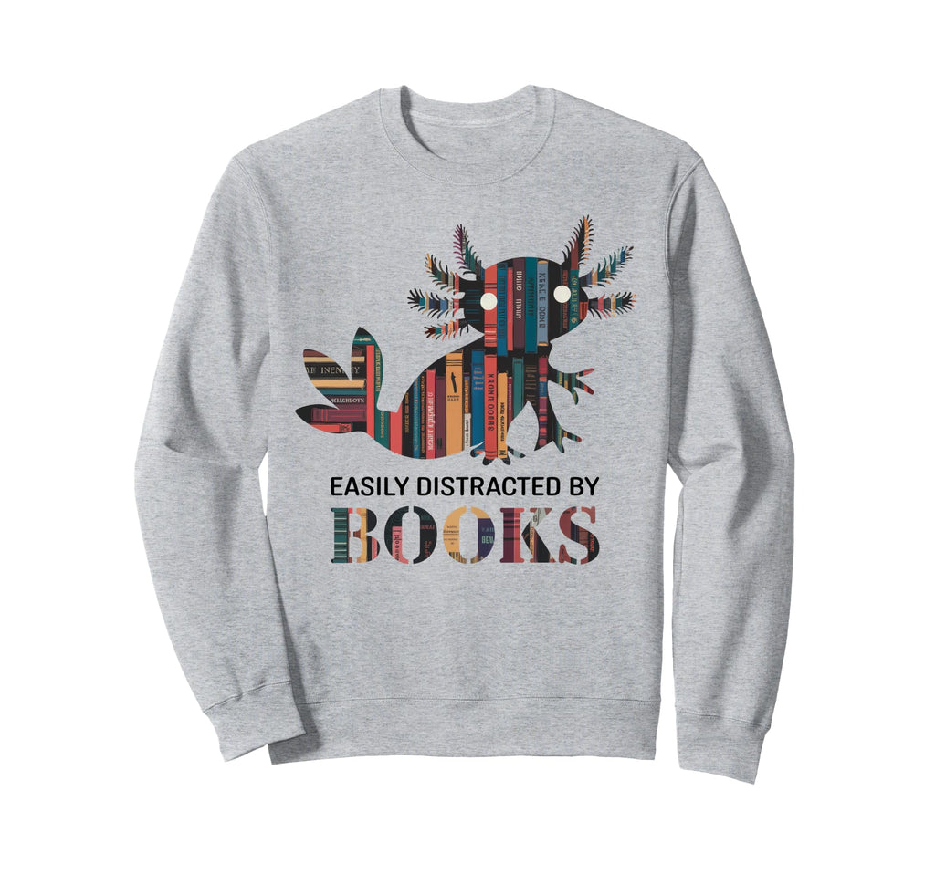 Axolotl Birthday Party Favors Books Sweatshirt - Streetwear Style Unisex - T-Shirt, Sweatshirt, Hoodie