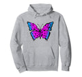 Anti Social Butterfly Beautiful Hoodie - Custom Art Print for Adults - T-Shirt, Sweatshirt, Hoodie
