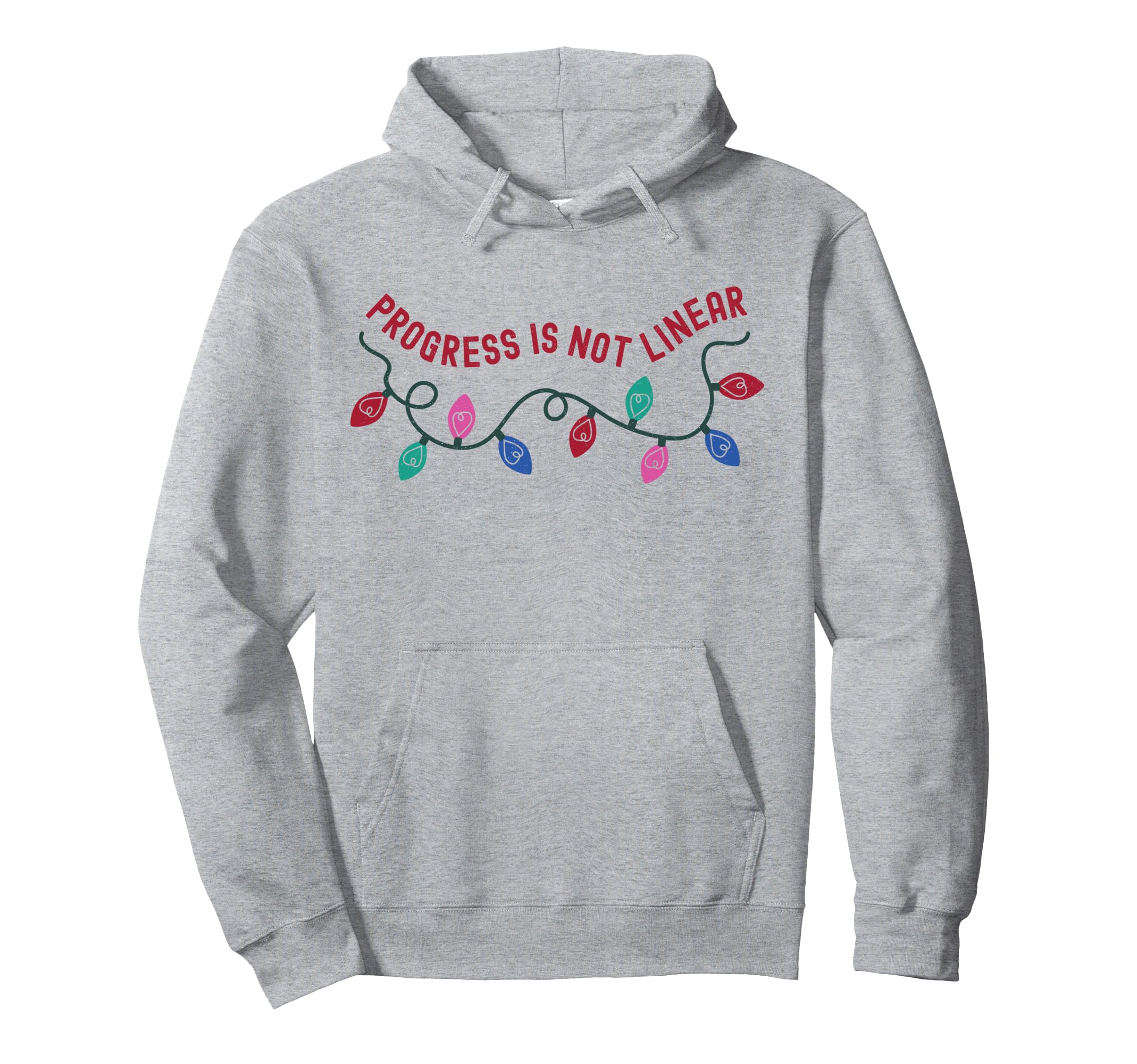 Progress Is Not Linear School Counselor Hoodie - Trendy Graphic for Adults - T-Shirt, Sweatshirt, Hoodie