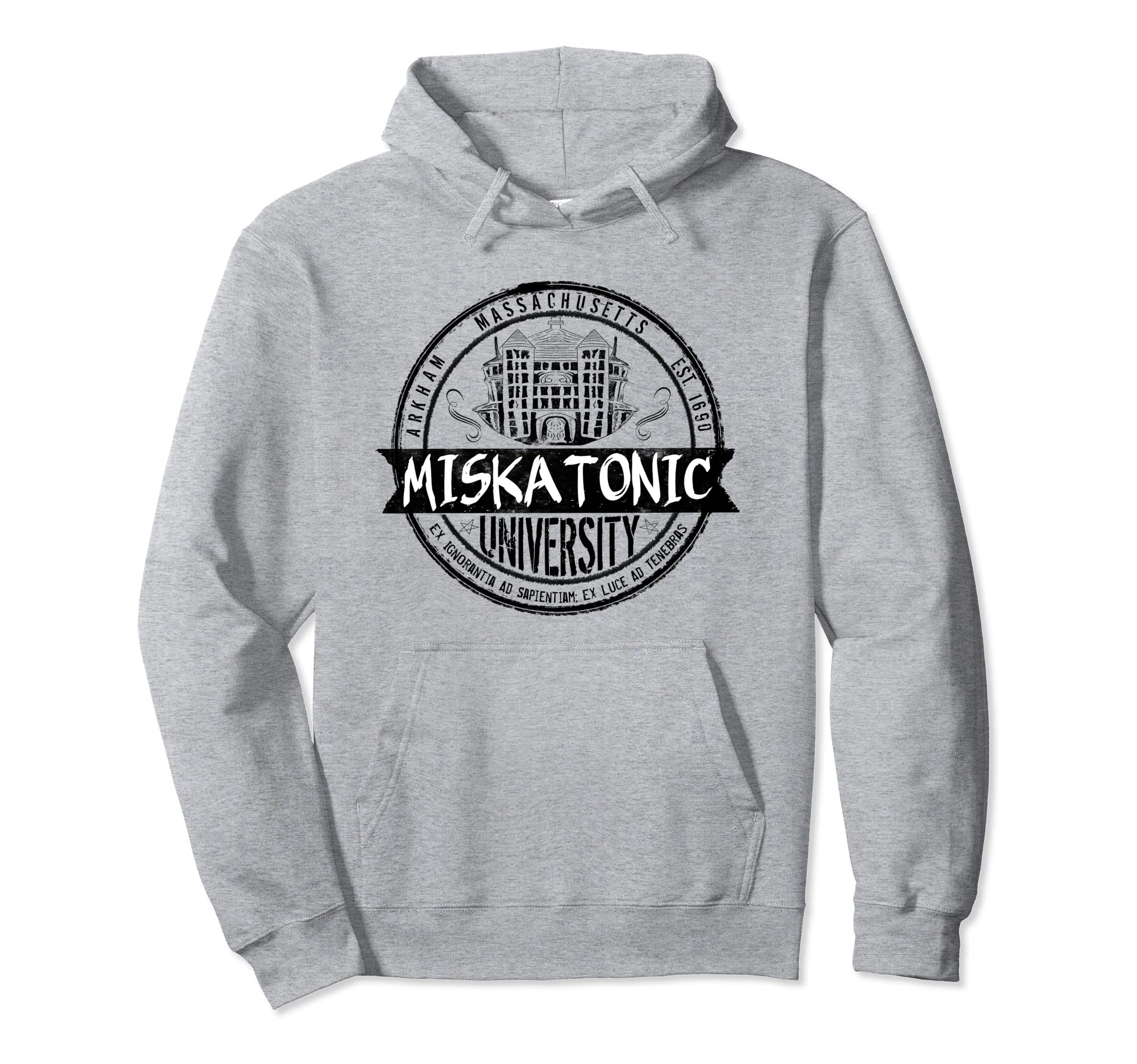 Miskatonic University Logo Horror Hoodie - Aesthetic Graphic Men Women - T-Shirt, Sweatshirt, Hoodie