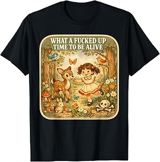 What A Fucked Up Time to Be Alive Dark Humor Sarcasm Vintage T-Shirt Unisex T-shirt, Sweatshirt, Hoodie, Long Sleeve Tee - T-Shirt, Sweatshirt, Hoodie