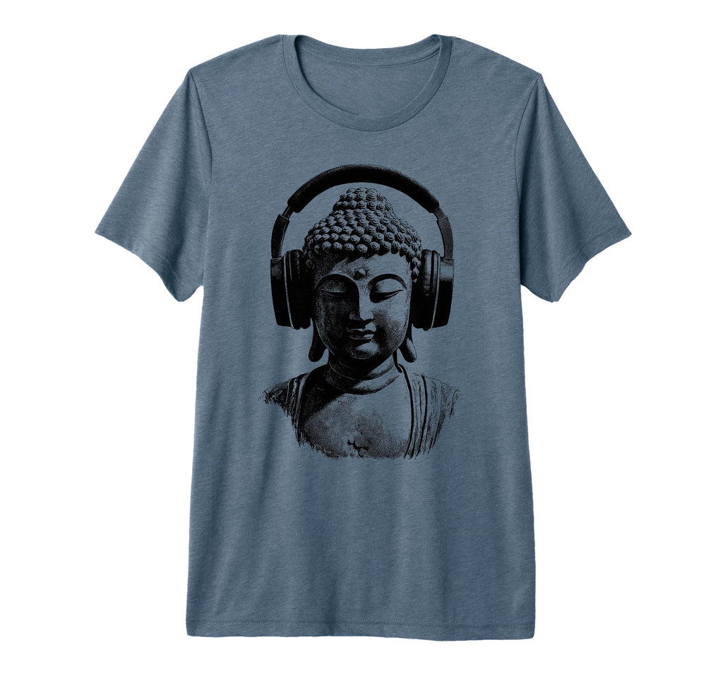 Buddha Headphones Mindfulness Music T-Shirt - Streetwear Style Men Women - T-Shirt, Sweatshirt, Hoodie