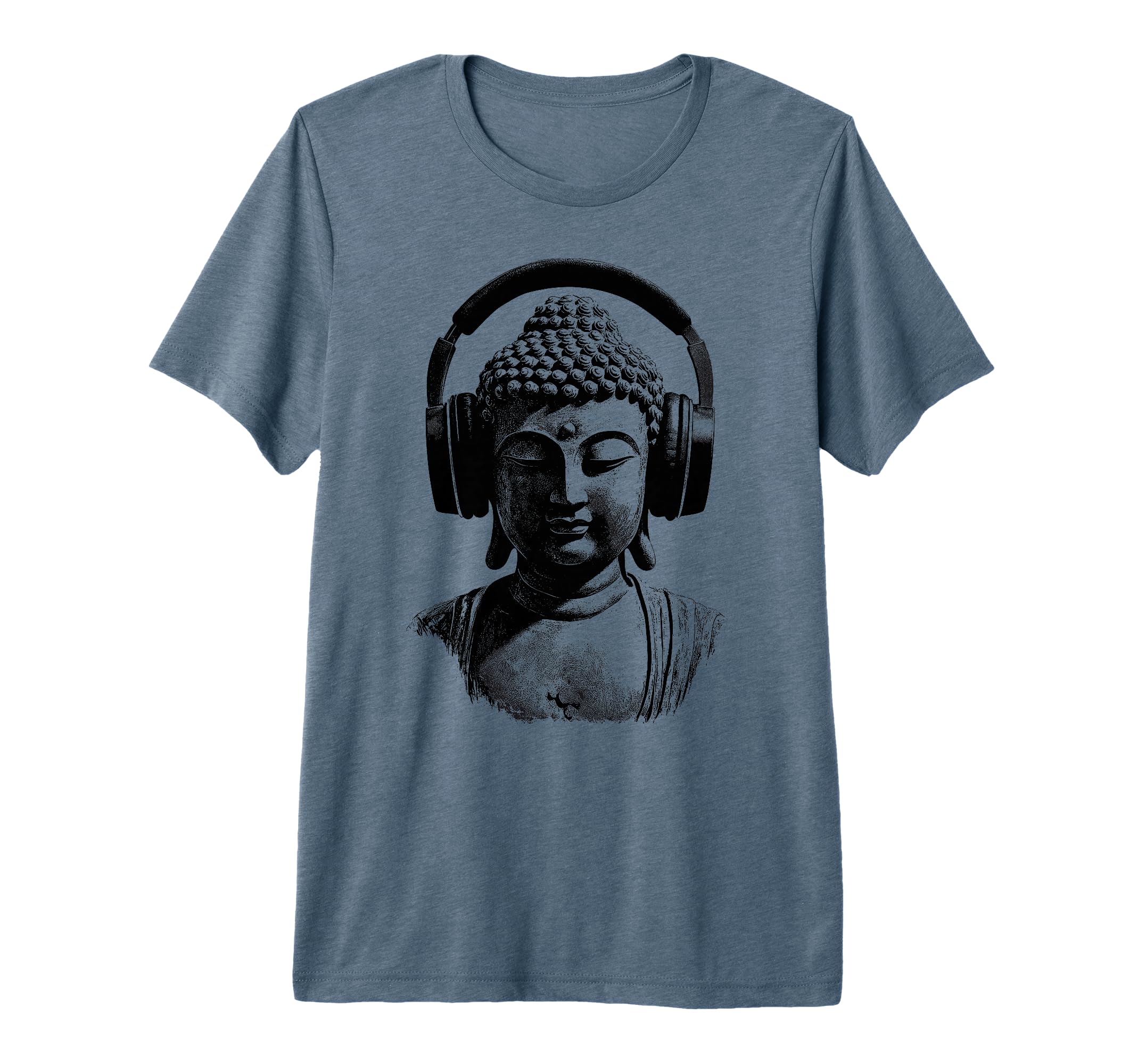 Buddha Headphones Mindfulness Music T-Shirt - Streetwear Style Men Women - T-Shirt, Sweatshirt, Hoodie