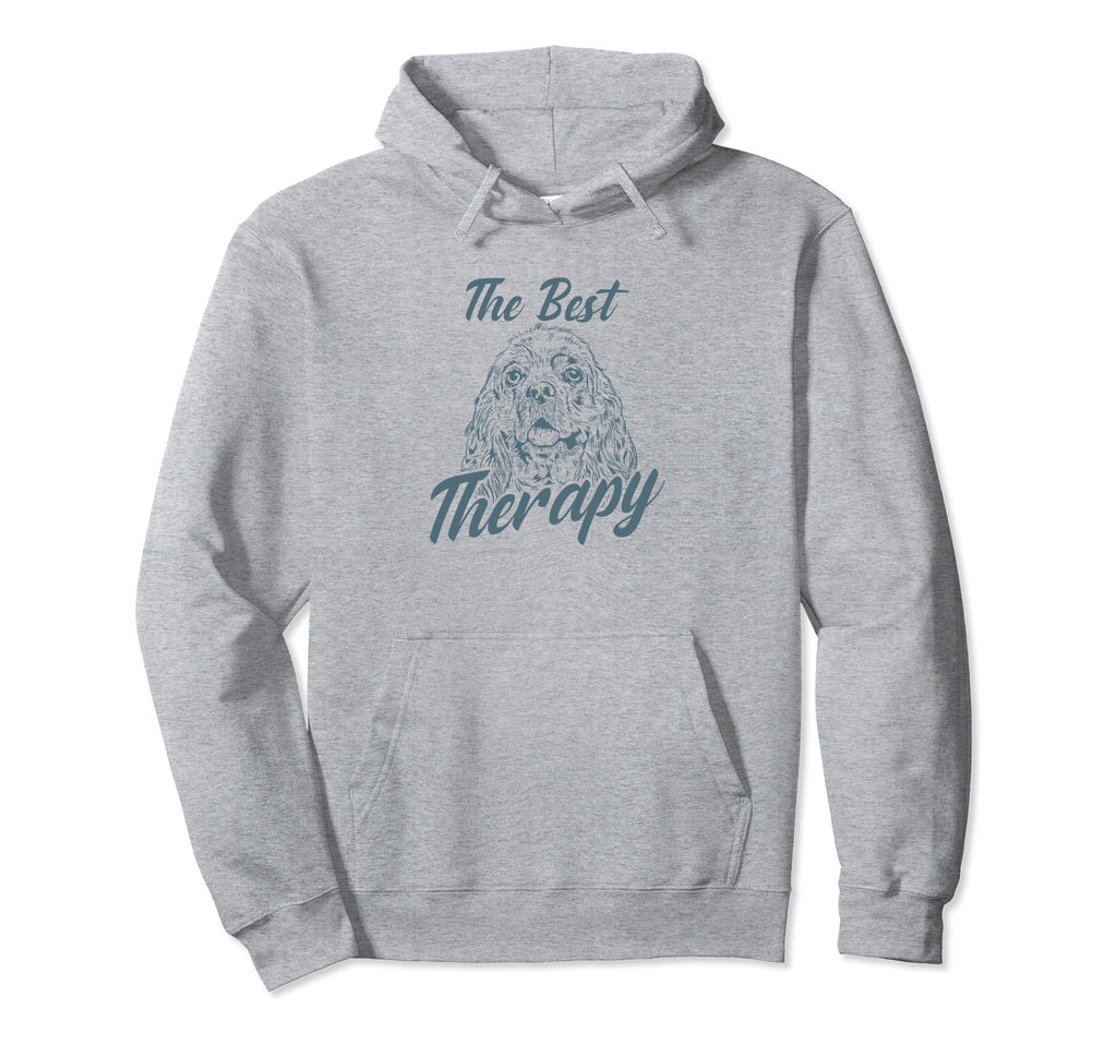Best Therapy Cocker Spaniel Dog Hoodie - Aesthetic Graphic Unisex - T-Shirt, Sweatshirt, Hoodie