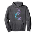Semicolon Butterfly Semi Colon Tattoo Hoodie - Novelty Apparel Men Women - T-Shirt, Sweatshirt, Hoodie
