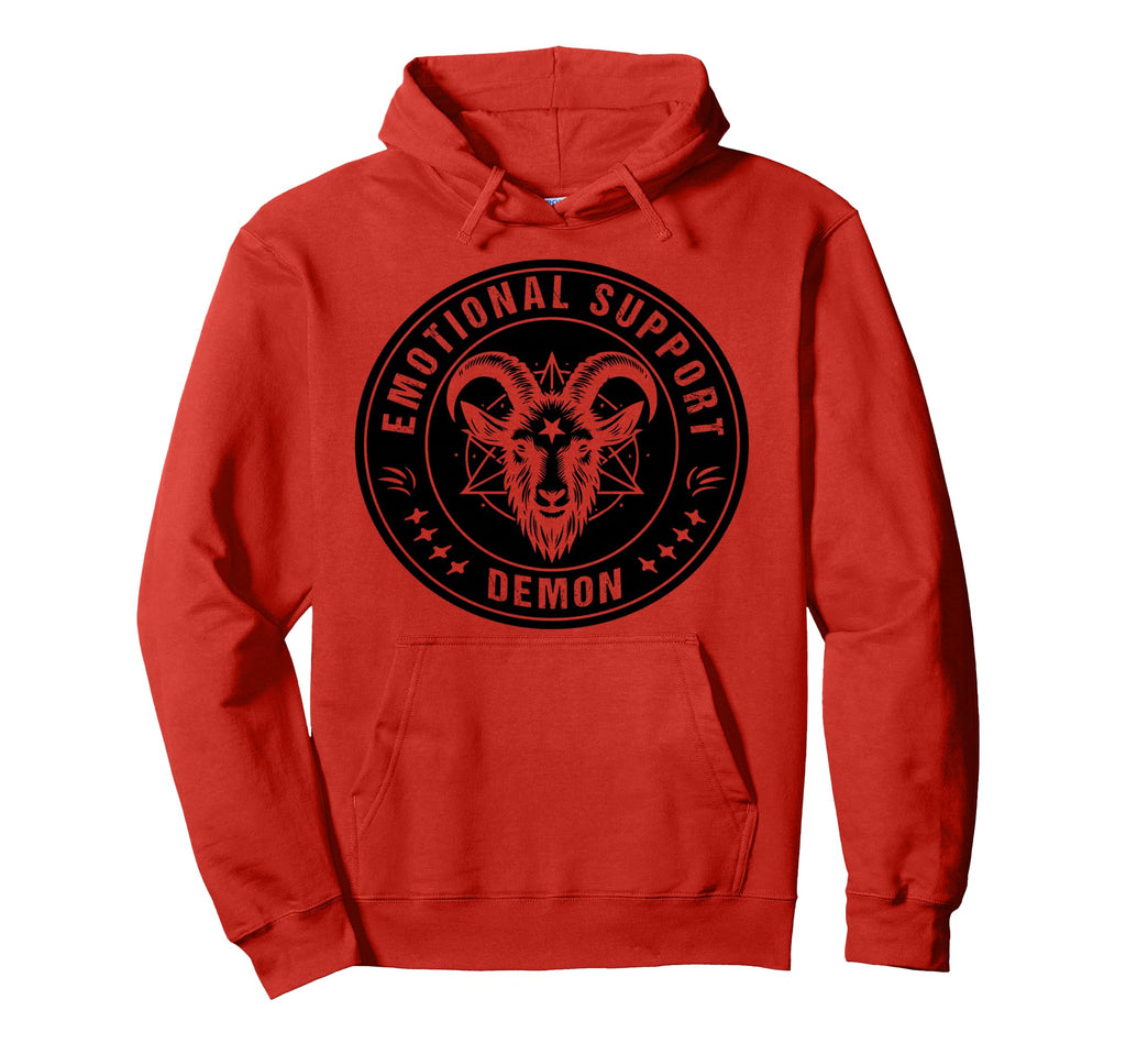 Emotional Support Demon Emotional Hoodie - Fun Novelty Design Men Women - T-Shirt, Sweatshirt, Hoodie