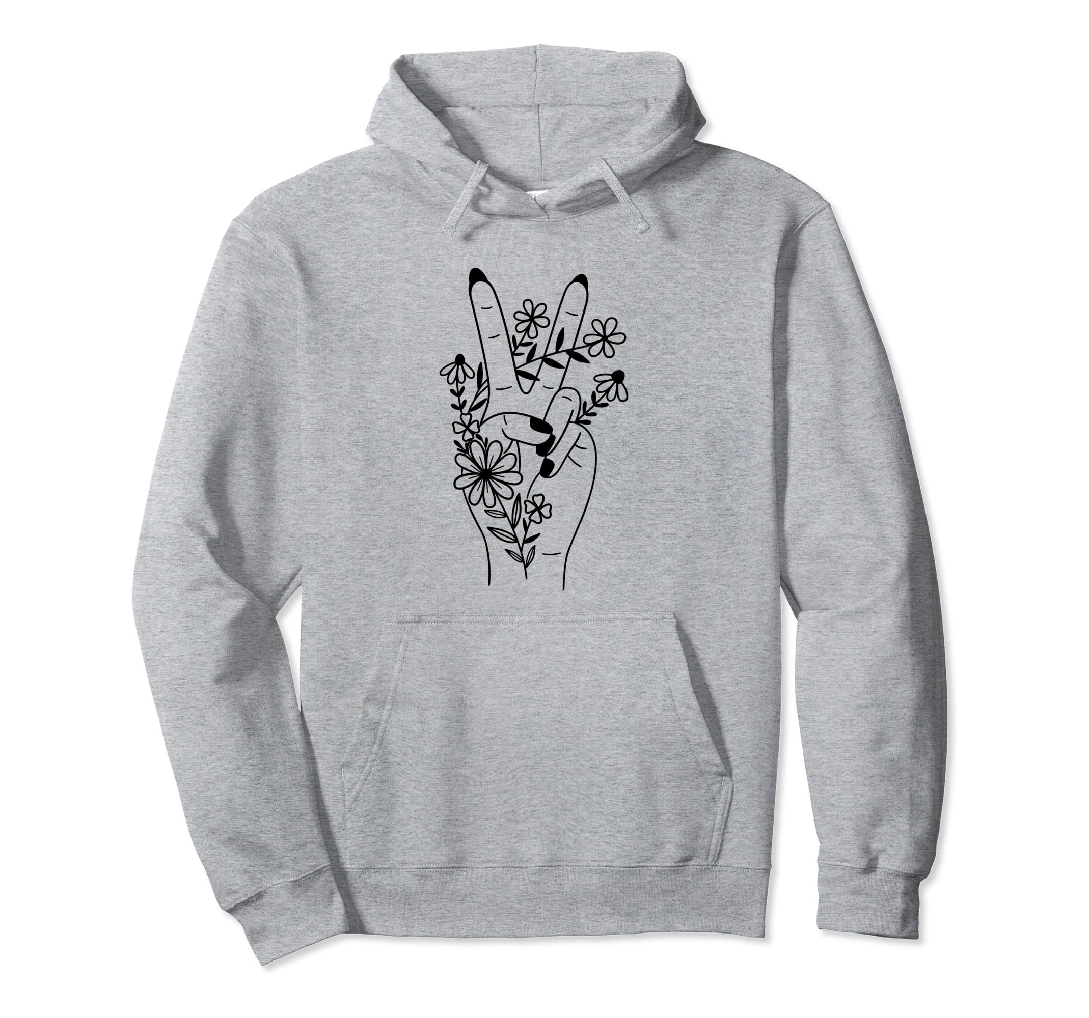 Hand Flower Self Care Hoodie - Novelty Apparel Unisex - T-Shirt, Sweatshirt, Hoodie