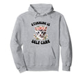 Stimming Is Self Care Kitten Autism Stims Hoodie - Graphic Print Men Women - T-Shirt, Sweatshirt, Hoodie