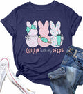 Women Chillin'with My Peeps Shirt Easter Shirt Funny Bunny T-Shirt Cute Rabbit Tee Tops Easter Day Gift - T-Shirt, Sweatshirt, Hoodie