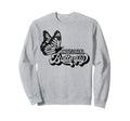 Antisocial Butterfly Sweatshirt - Minimalist Print Men Women - T-Shirt, Sweatshirt, Hoodie