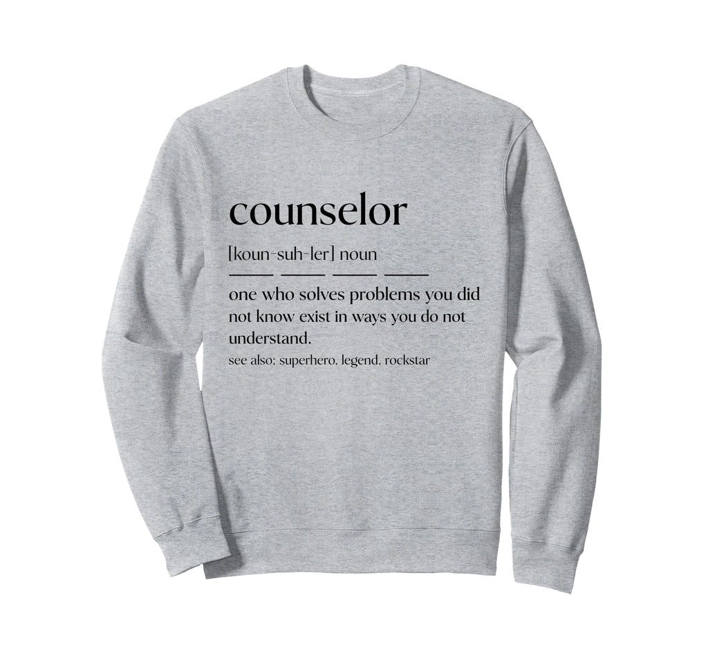Funny Counselor Noun Mental Health Sweatshirt - Custom Art Print Unisex - T-Shirt, Sweatshirt, Hoodie