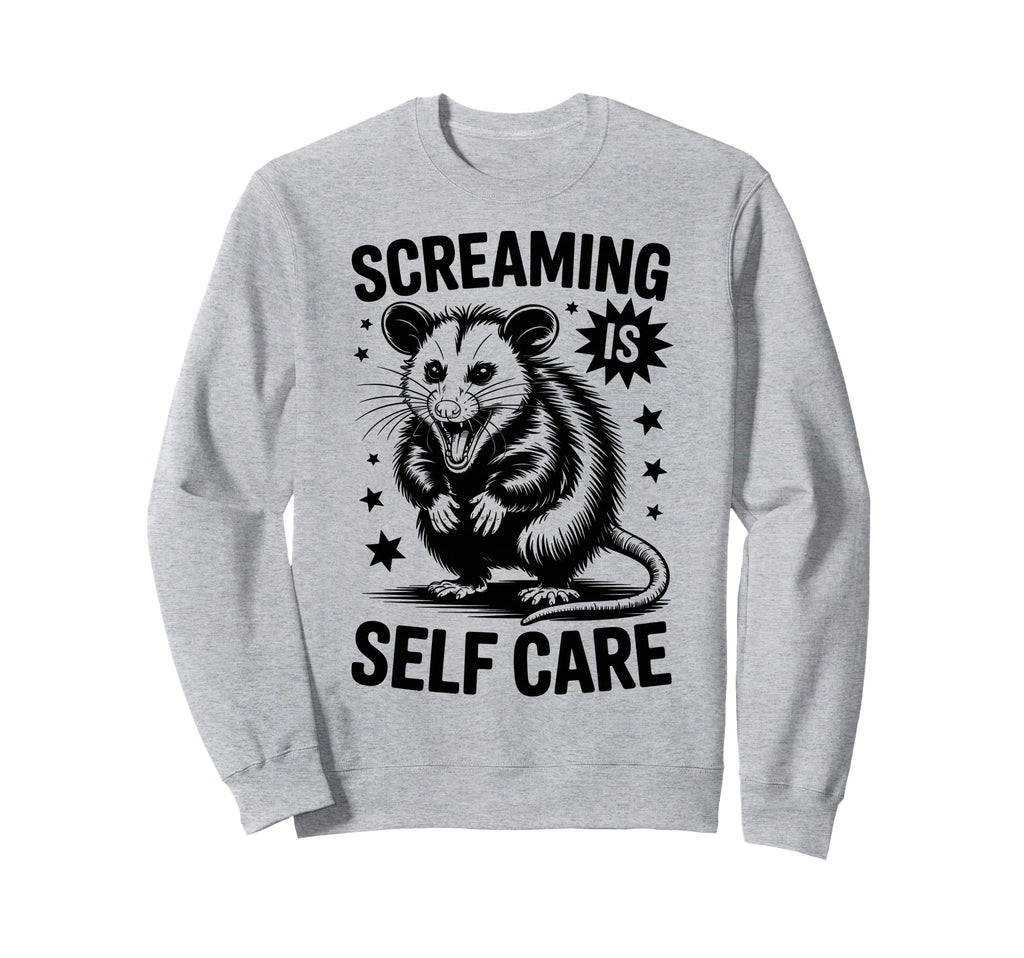 Funny Opossum Raccoon Sweatshirt - Casual Everyday Wear for Adults - T-Shirt, Sweatshirt, Hoodie