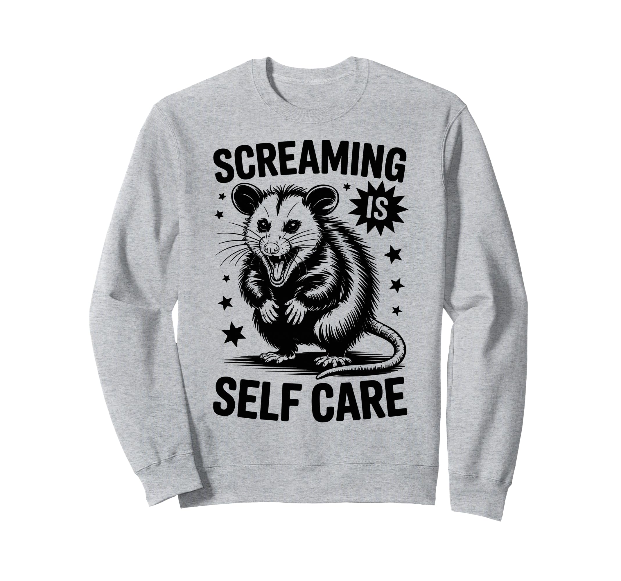 Funny Opossum Raccoon Sweatshirt - Casual Everyday Wear for Adults - T-Shirt, Sweatshirt, Hoodie