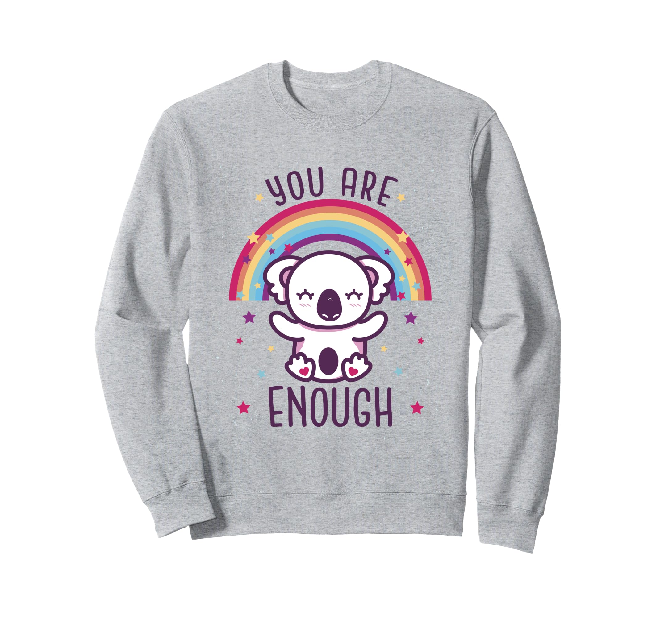 Koala Rainbow You Are Enough Sweatshirt - Custom Art Print for Adults - T-Shirt, Sweatshirt, Hoodie