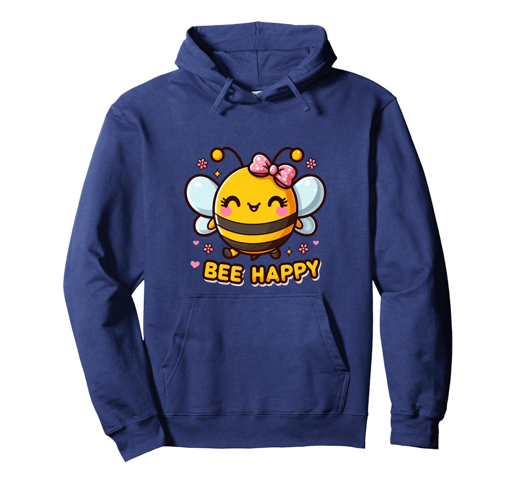 Funny Bee Happy Kawaii Buzz Hoodie - Fun Novelty Design for Adults - T-Shirt, Sweatshirt, Hoodie