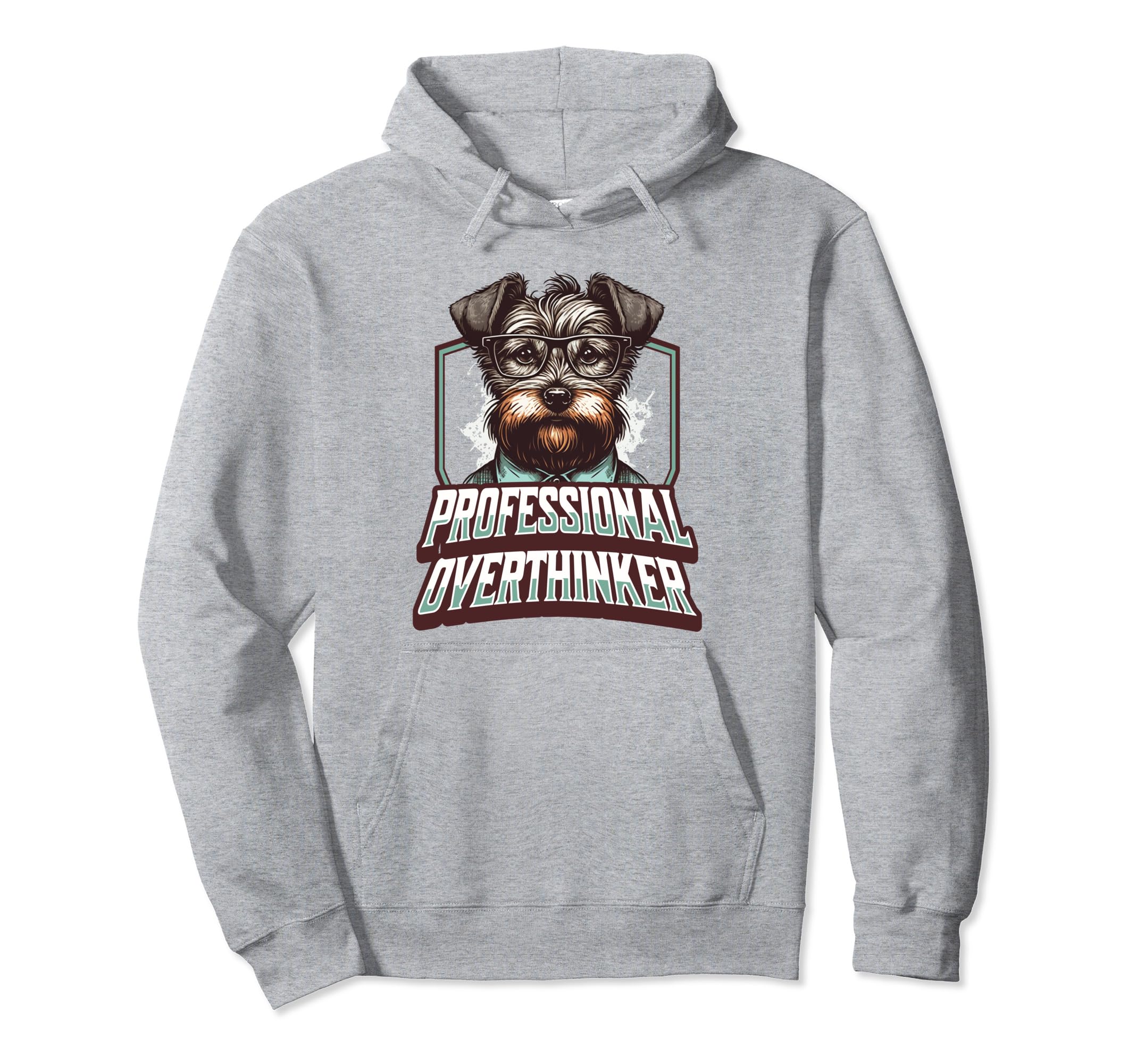 Sophisticated Overthinker Dog Lover Hoodie - Novelty Apparel for Adults - T-Shirt, Sweatshirt, Hoodie