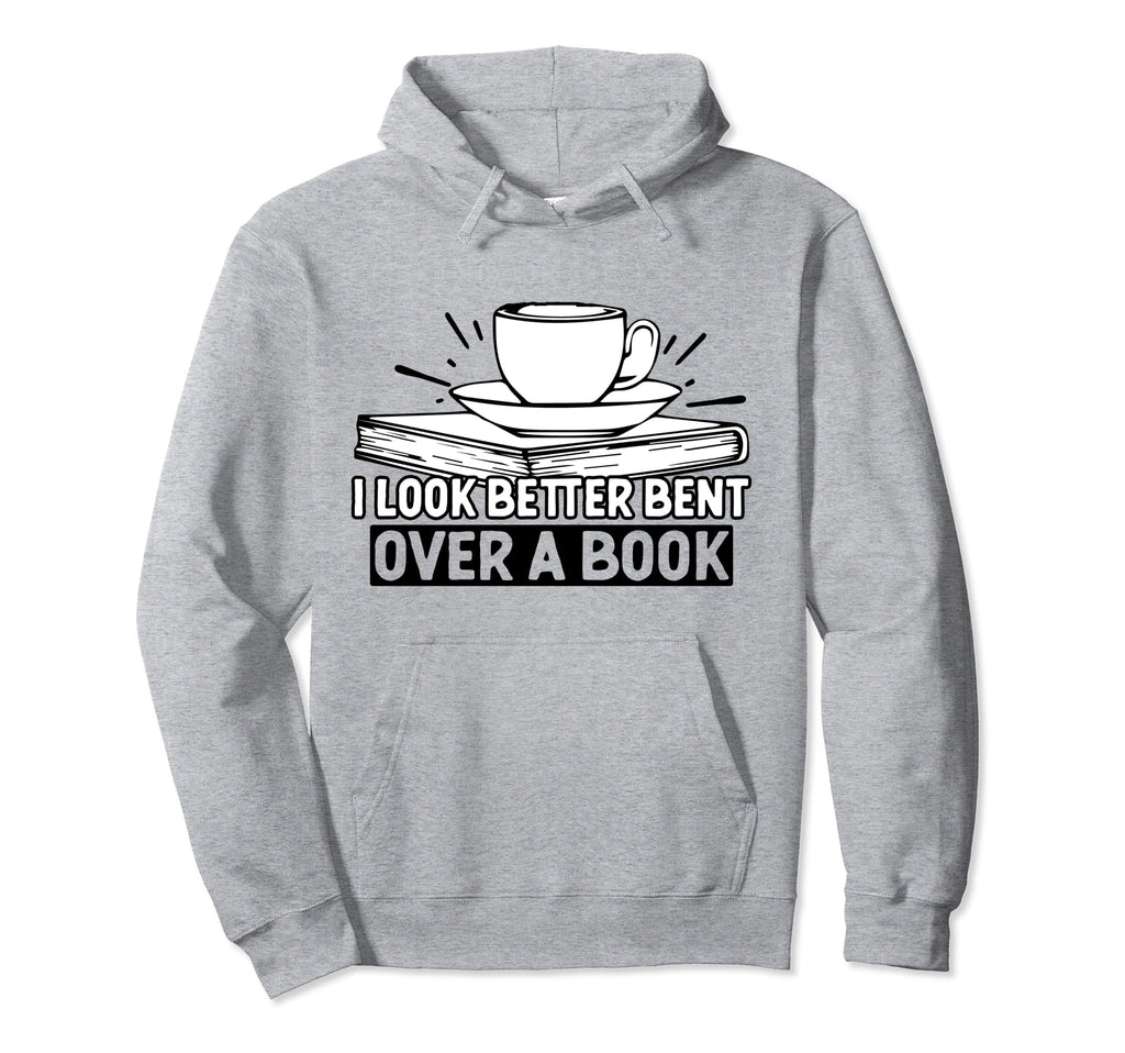 I Like My Books Spicy And My Coffee Hoodie - Fun Novelty Design for Adults - T-Shirt, Sweatshirt, Hoodie