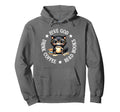 Love God Drink Coffee Read Books Lovers Hoodie - Aesthetic Graphic Unisex - T-Shirt, Sweatshirt, Hoodie