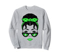 Mental Health Warrior Messy Bun Sweatshirt - Fun Novelty Design for Adults - T-Shirt, Sweatshirt, Hoodie