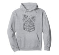 Stack Books And Dragons Bookworm Hoodie - Streetwear Style Men Women - T-Shirt, Sweatshirt, Hoodie