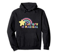 Therapy Is Magical Self Care Mental Hoodie - Aesthetic Graphic Men Women - T-Shirt, Sweatshirt, Hoodie