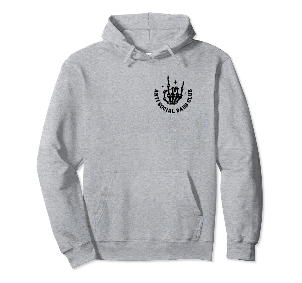 Anti Social Dads Club Groovy Funny Hoodie - Casual Everyday Wear Unisex - T-Shirt, Sweatshirt, Hoodie