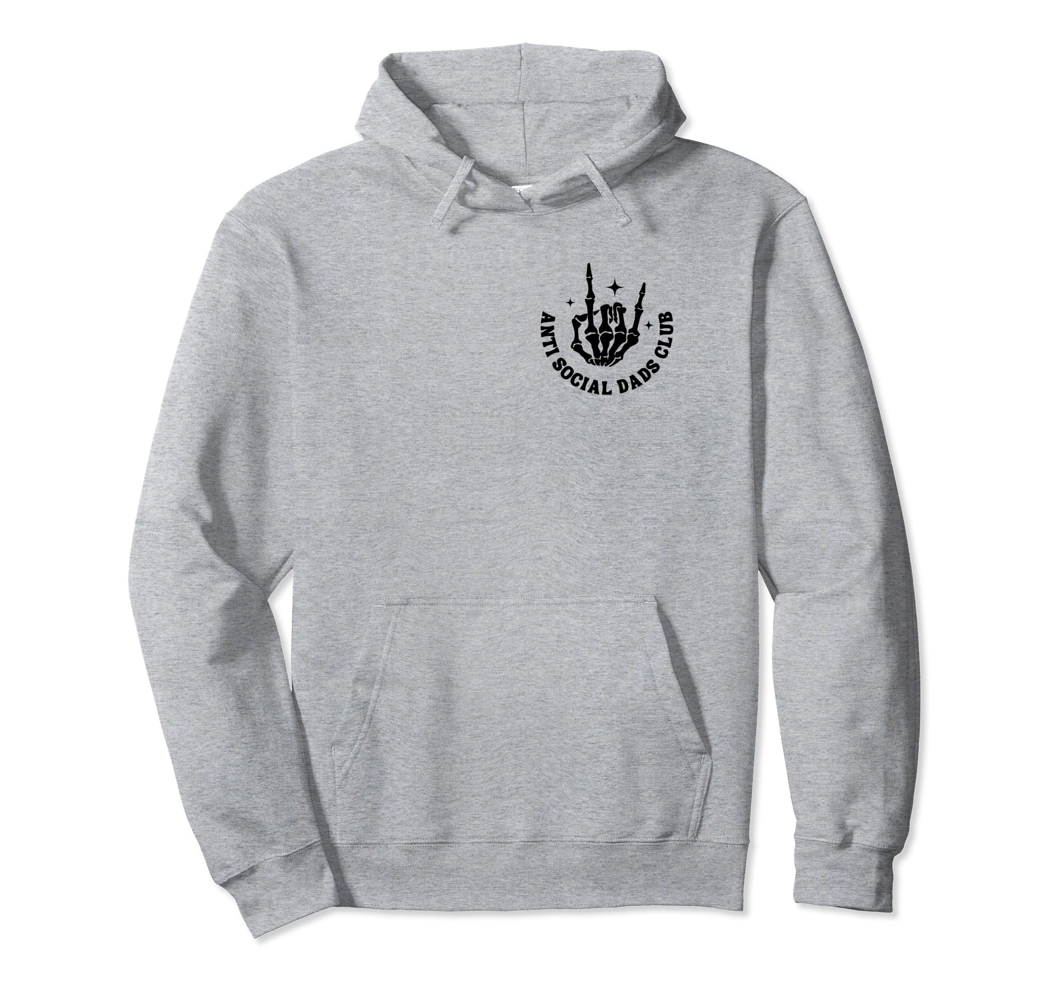 Anti Social Dads Club Groovy Funny Hoodie - Casual Everyday Wear Unisex - T-Shirt, Sweatshirt, Hoodie