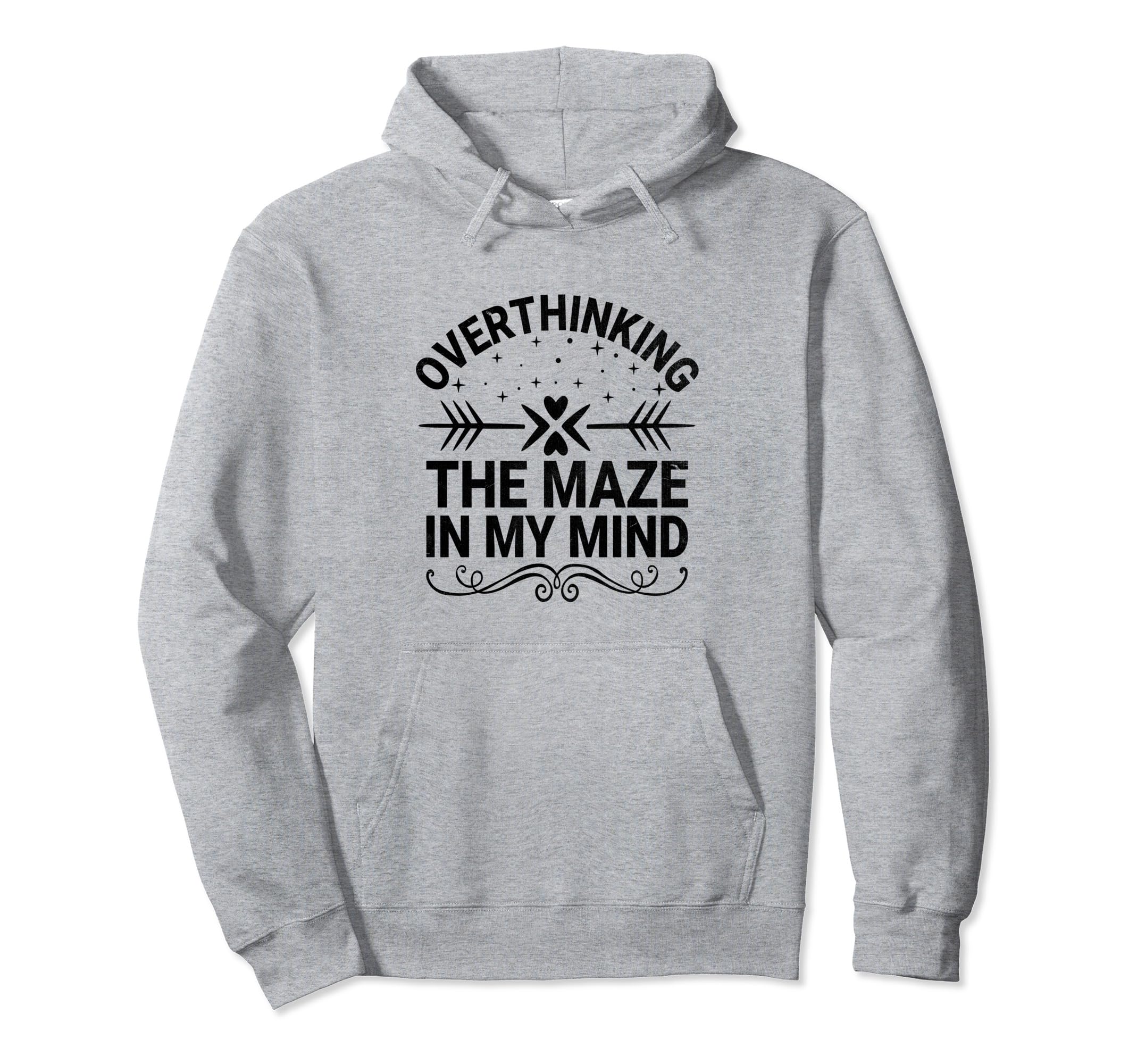 Overthinking Overthinker Funny Hoodie - Casual Everyday Wear for Adults - T-Shirt, Sweatshirt, Hoodie