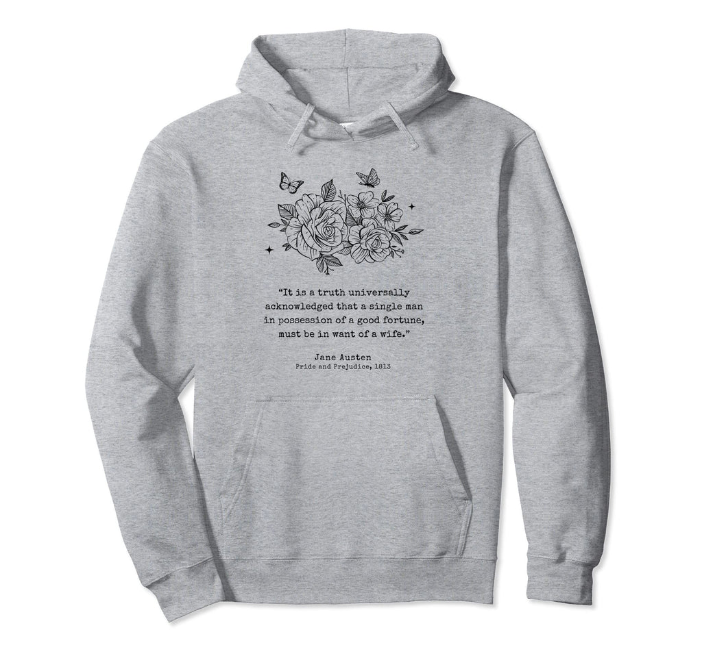 Jane Austen Dark Academia Bookish Hoodie - Streetwear Style Men Women - T-Shirt, Sweatshirt, Hoodie