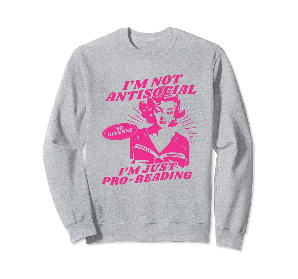 Funny Antisocial Book Club Introvert Sweatshirt - Unique Graphic Unisex - T-Shirt, Sweatshirt, Hoodie