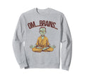 Meditating Zombie Om Brains Yoga Sweatshirt - Custom Art Print Unisex - T-Shirt, Sweatshirt, Hoodie