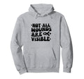 Not All Wounds Are Visible Groovy Hoodie - Aesthetic Graphic Men Women - T-Shirt, Sweatshirt, Hoodie