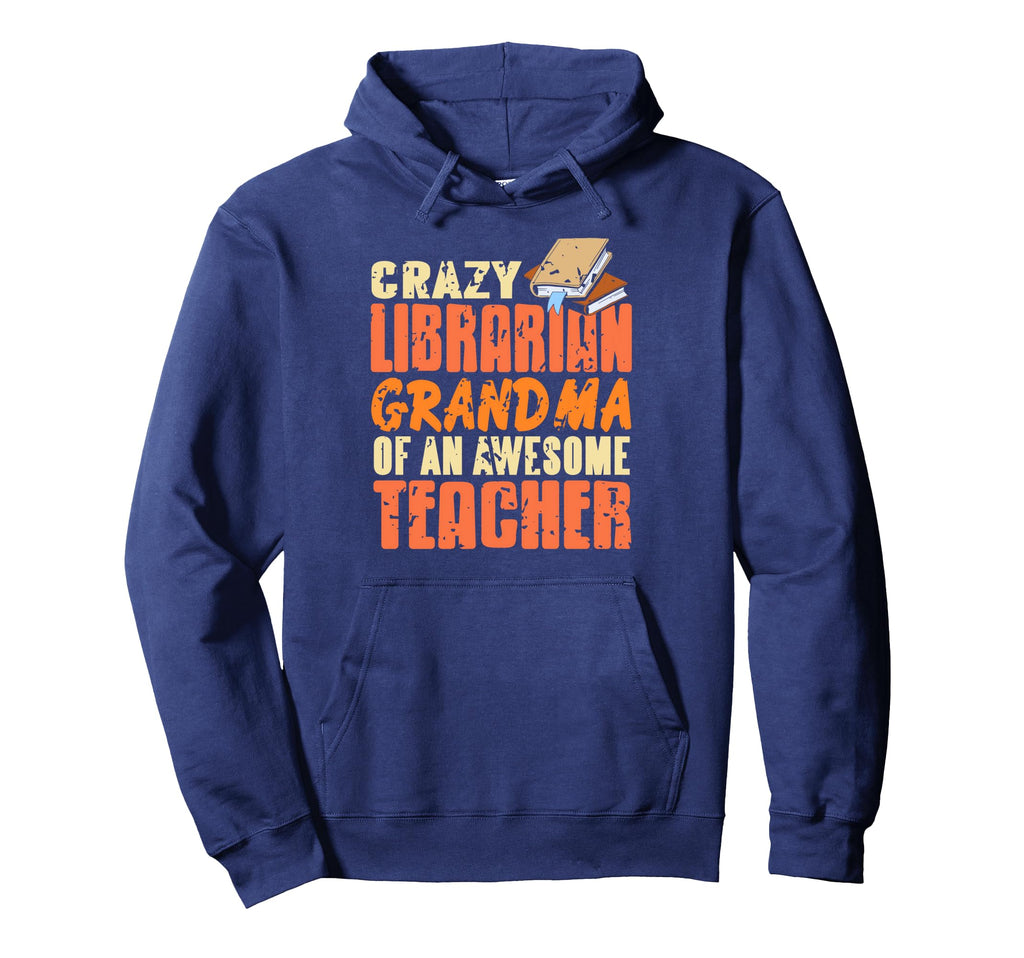 Proud Fun Librarian Grandma Rockstar Hoodie - Trendy Graphic Men Women - T-Shirt, Sweatshirt, Hoodie
