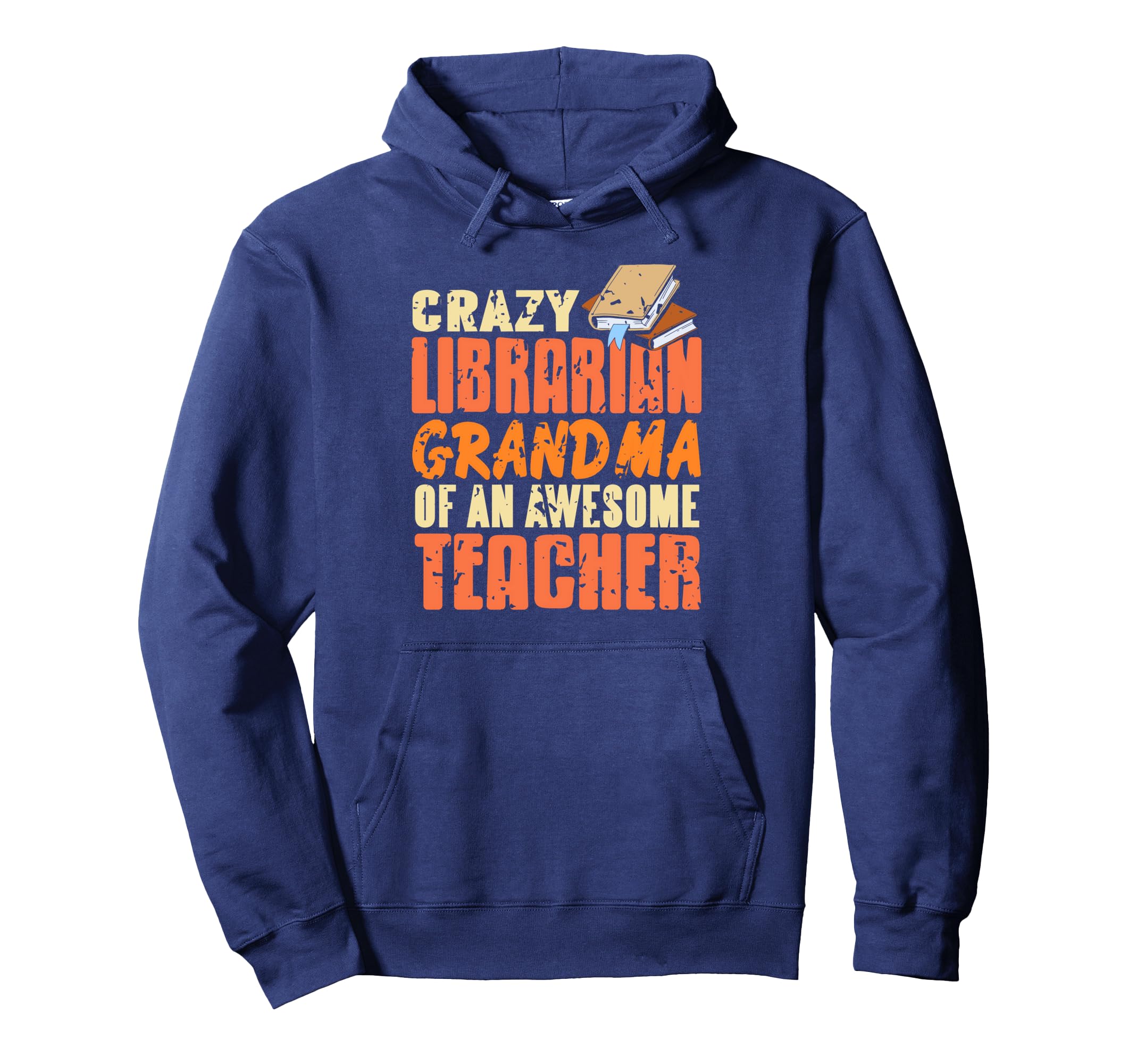 Proud Fun Librarian Grandma Rockstar Hoodie - Trendy Graphic Men Women - T-Shirt, Sweatshirt, Hoodie