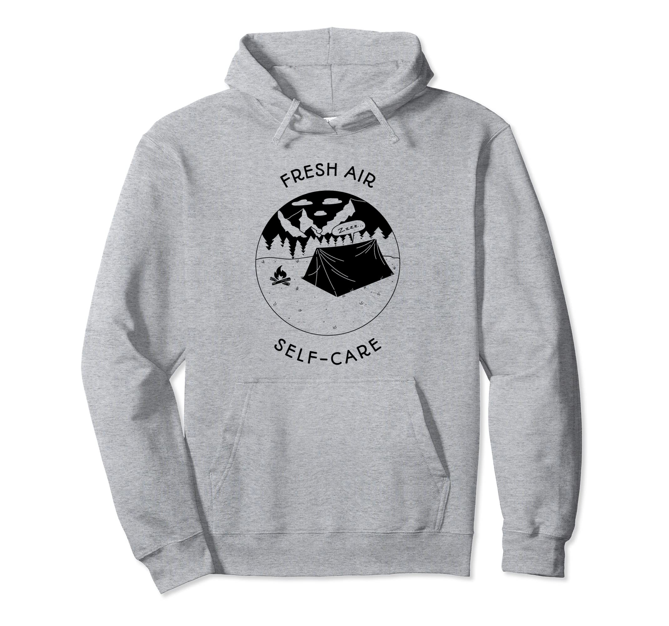 Fresh Air Self Care Mental Health Hoodie - Fun Novelty Design Unisex - T-Shirt, Sweatshirt, Hoodie