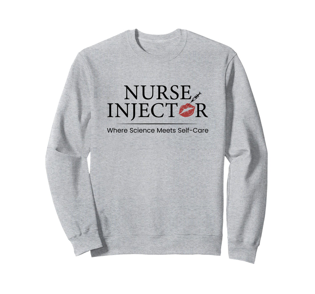 Nurse Injector Science Meets Self Sweatshirt - Minimalist Print Unisex - T-Shirt, Sweatshirt, Hoodie