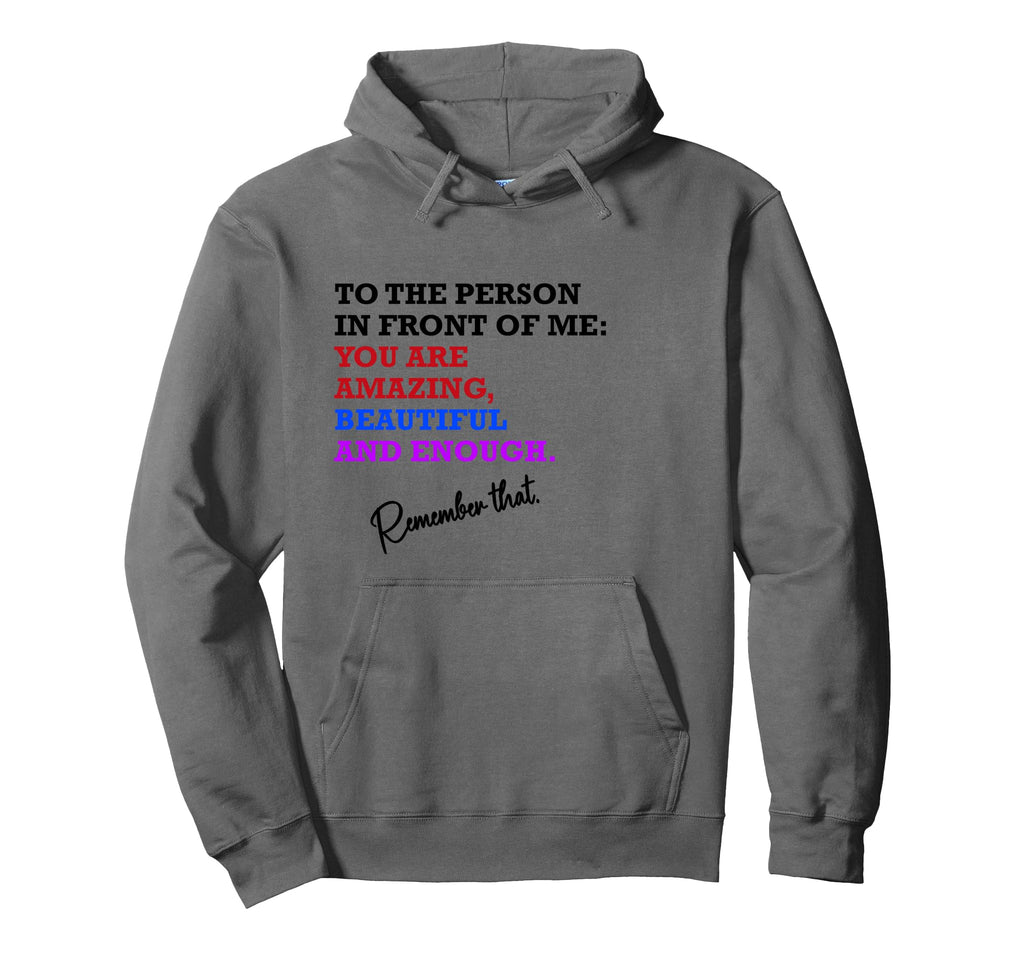 Du Bist Genug Motivation Self Confidence Hoodie - Trendy Graphic Men Women - T-Shirt, Sweatshirt, Hoodie