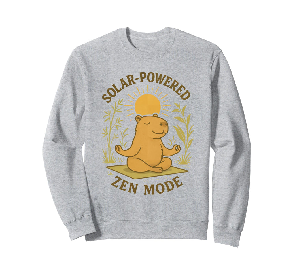 Capybara Yoga Zen Mode Relaxing Sweatshirt - Casual Everyday Wear Unisex - T-Shirt, Sweatshirt, Hoodie