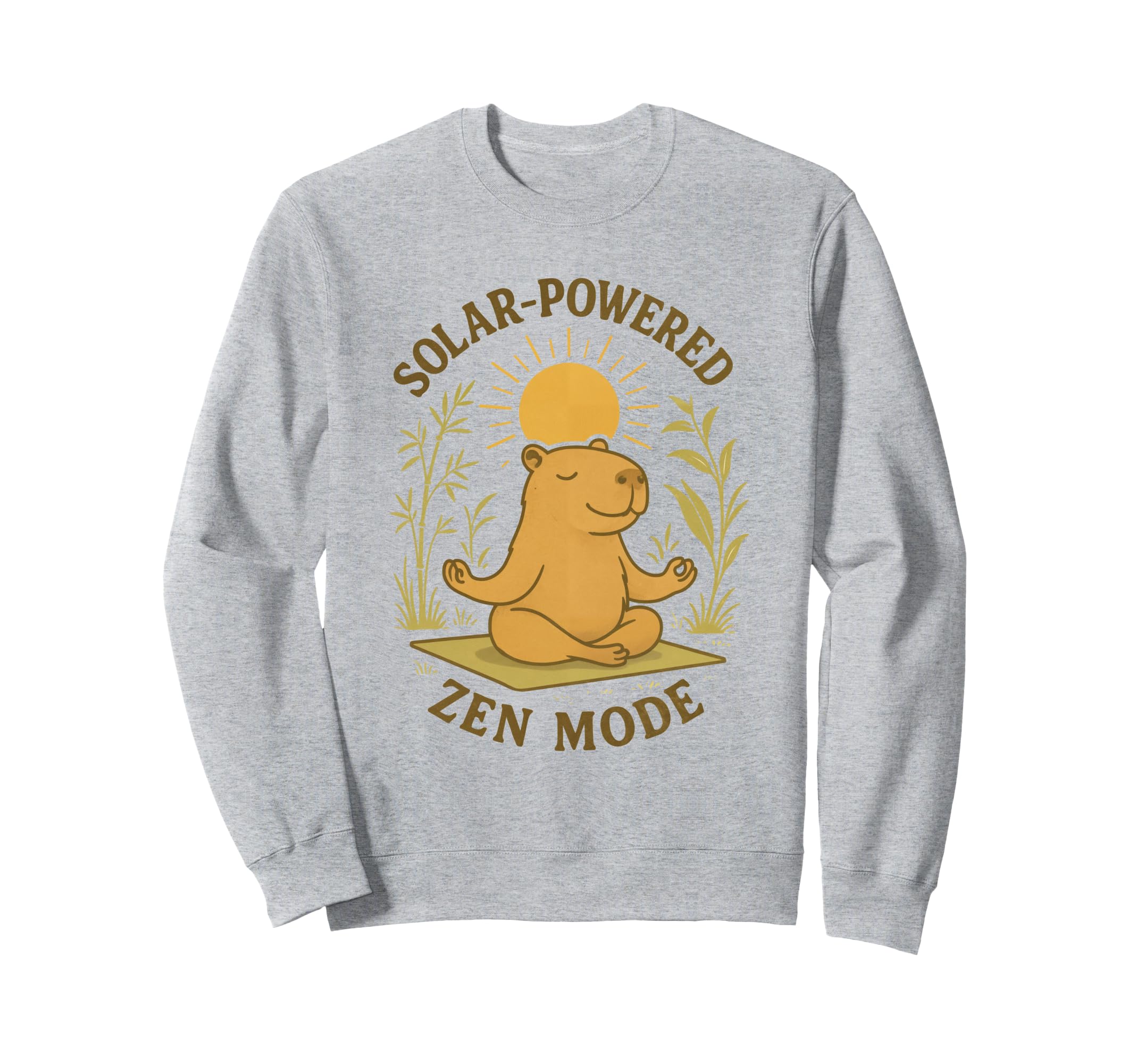 Capybara Yoga Zen Mode Relaxing Sweatshirt - Casual Everyday Wear Unisex - T-Shirt, Sweatshirt, Hoodie