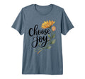 Choose Joy Inspirational Sunflower T-Shirt - Custom Art Print for Adults - T-Shirt, Sweatshirt, Hoodie