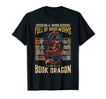 Book Lover Gift Dragon T-Shirt - Custom Art Print Men Women - T-Shirt, Sweatshirt, Hoodie