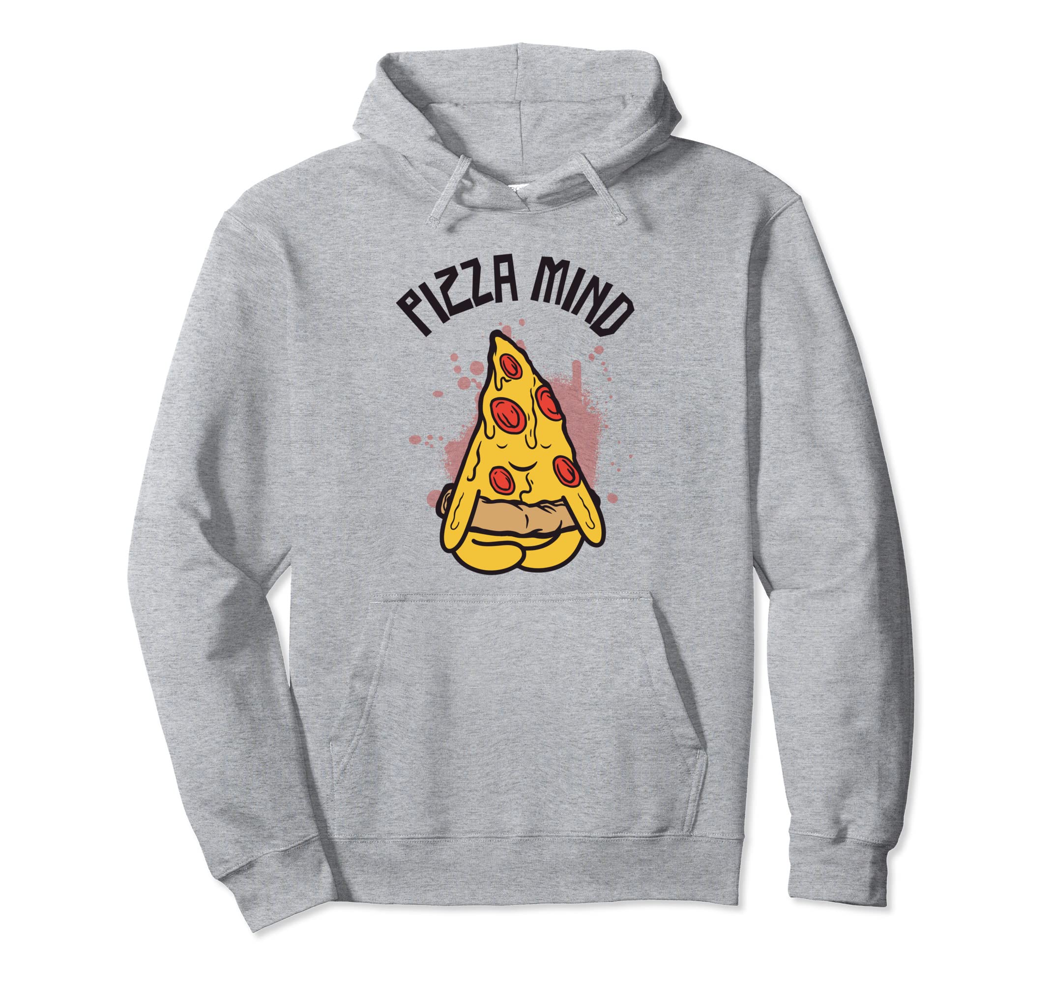 Pizza Mind Peace Calmness Serenity Hoodie - Minimalist Print Unisex - T-Shirt, Sweatshirt, Hoodie