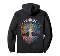 Life Tree Moon Phases Bohemian Boho 90S Hoodie - Graphic Print Men Women - T-Shirt, Sweatshirt, Hoodie
