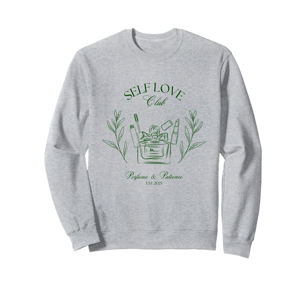 Self Love Club Cotton Sweatshirt - Fun Novelty Design Men Women - T-Shirt, Sweatshirt, Hoodie