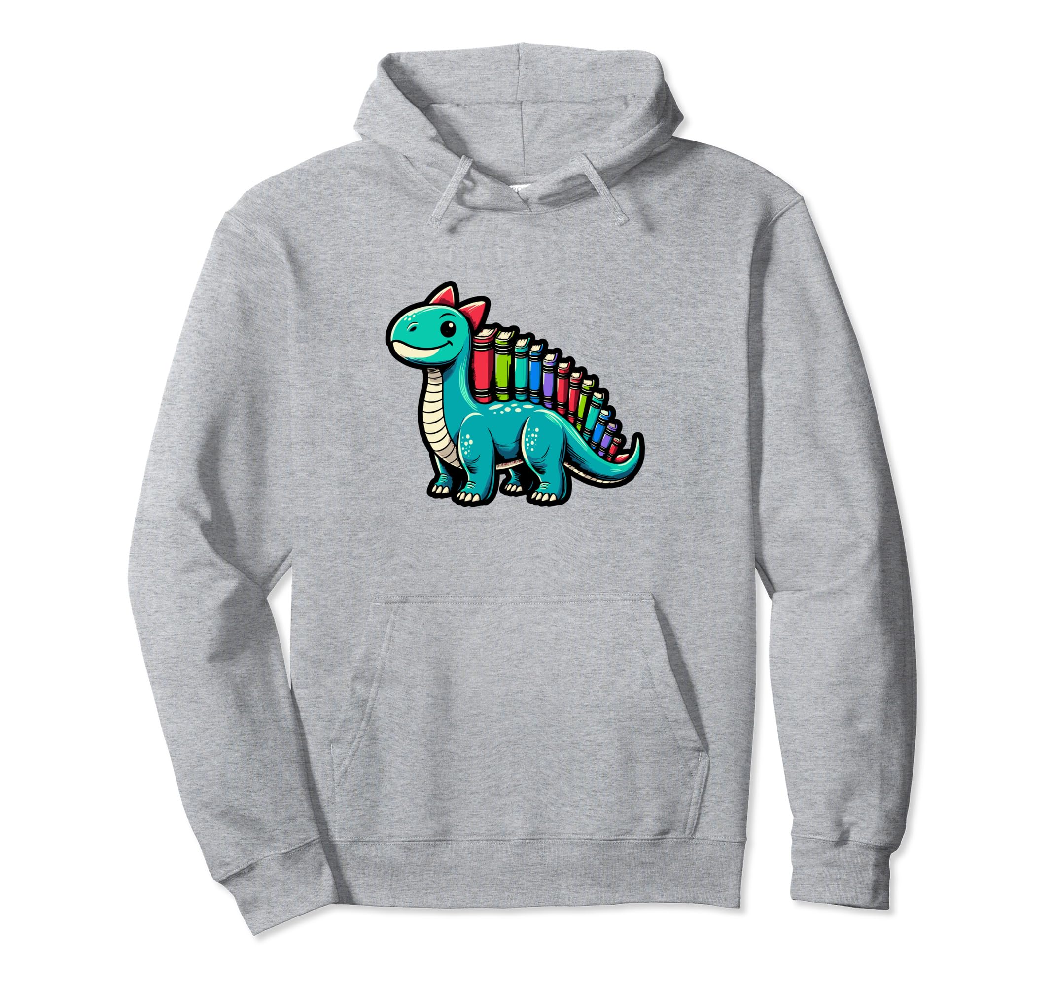 Dinosaur Book Books Reading Bookworm Hoodie - Novelty Apparel Unisex - T-Shirt, Sweatshirt, Hoodie