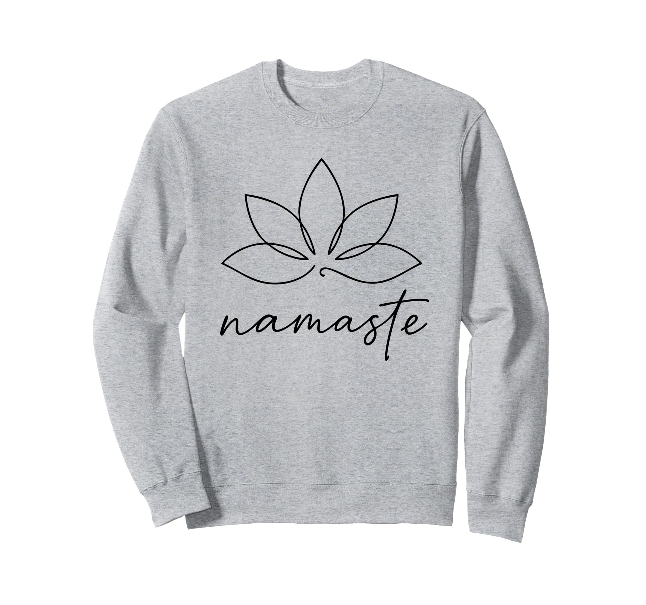 Minimalist Lotus Meditation Sweatshirt - Fun Novelty Design Unisex - T-Shirt, Sweatshirt, Hoodie