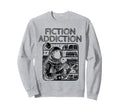 Fiction Addiction Library Book Sweatshirt - Graphic Print for Adults - T-Shirt, Sweatshirt, Hoodie