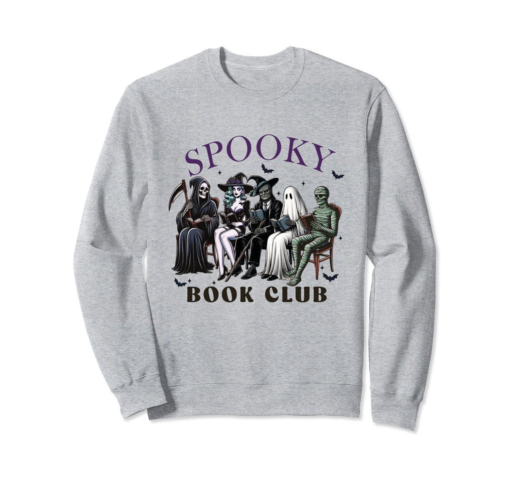 Spooky Book Club Halloween Party Sweatshirt - Custom Art Print Men Women - T-Shirt, Sweatshirt, Hoodie