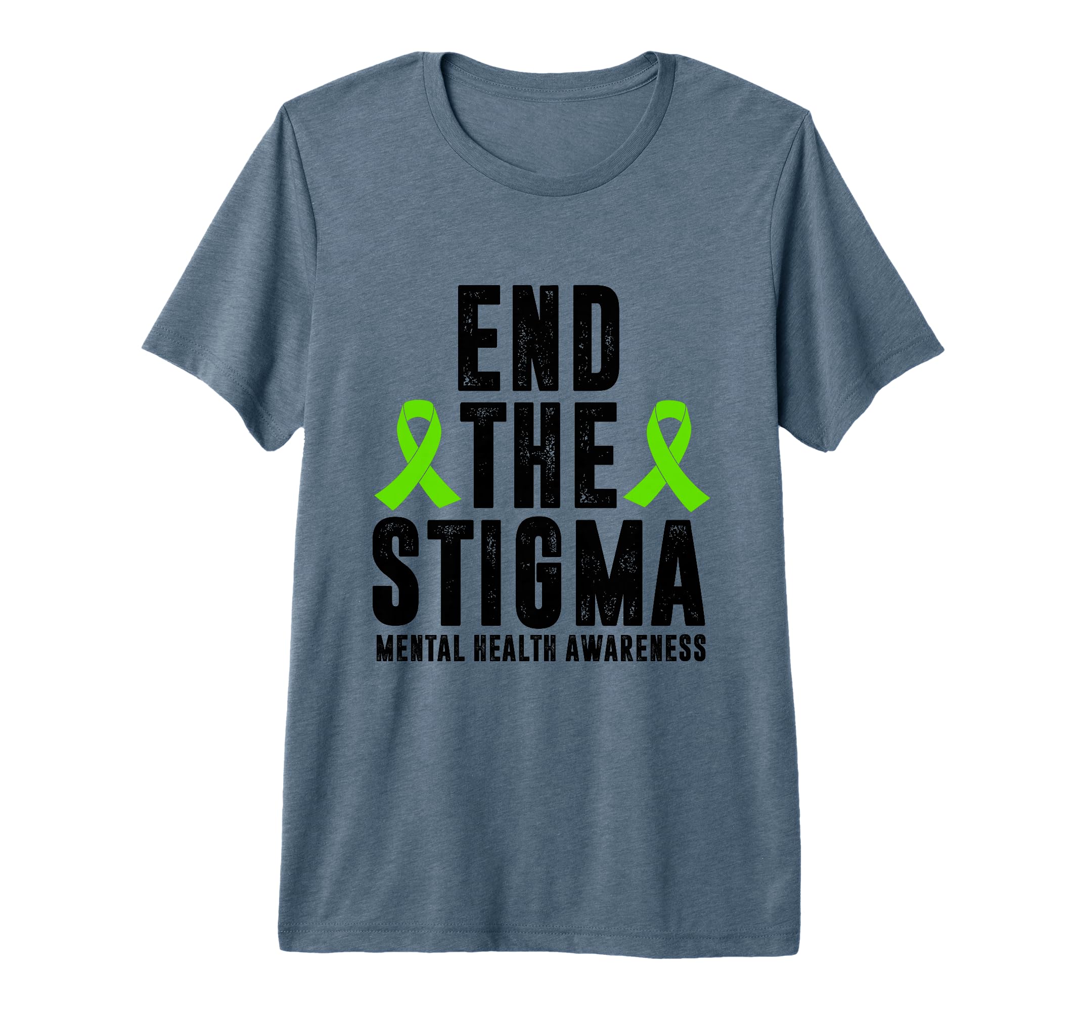 Mental Health Awareness End Stigma T-Shirt - Custom Art Print Men Women - T-Shirt, Sweatshirt, Hoodie